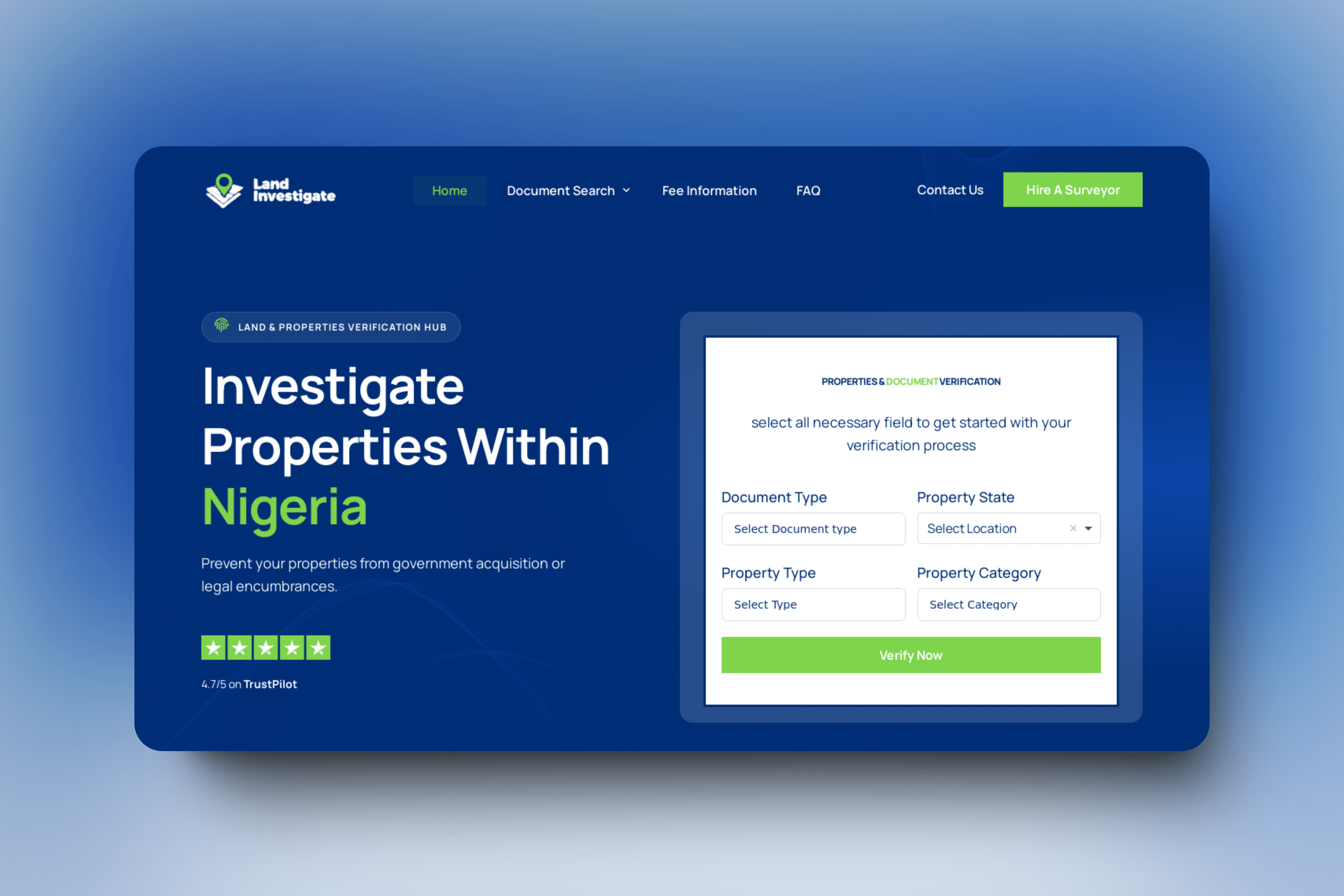Land Investigate